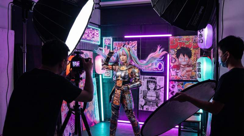 必吃大瓜动漫cosplay视频拍摄